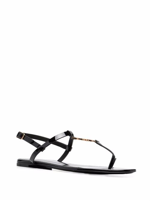 Cassandra logo plaque sandals Saint Laurent | 659817B8IKK1000